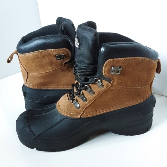 Old Mill Glacer Nubuck Black Warm Winter Ankle Boot size 10M - Picture 2 of 13